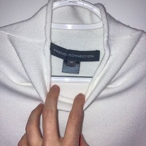 FRENCH CONNECTION White Turtleneck Sweater- SIZE MEDIUM